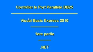 Comment communiquer avec le Port Parallèle d'un PC en utilisant inpout32.dll
