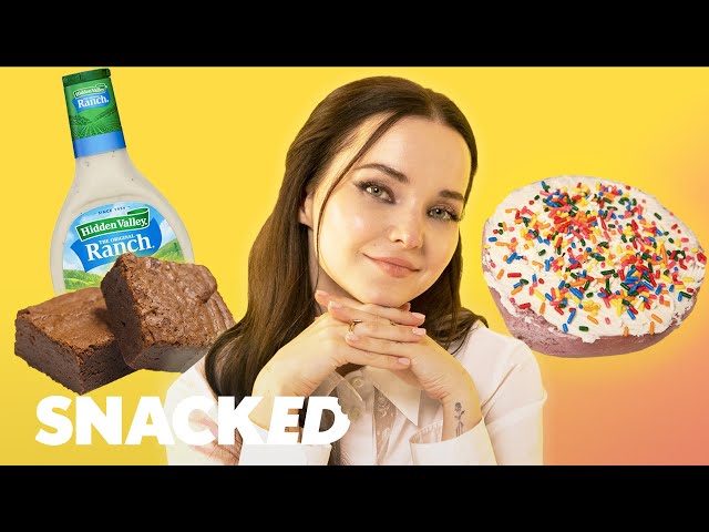 Dove Cameron Breaks Down Her Favorite Snacks | Snacked class=