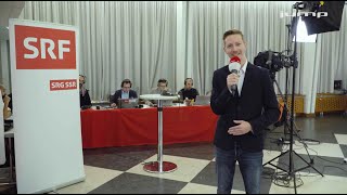 Rundgang durchs Medienzentrum - Wahlen 2019