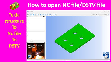 How to open nc file Tekla structure || Engr Maidul || TeklaBD