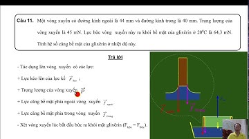 37 Các hiện tượng bề mặt của chất lỏng – baitap SGK