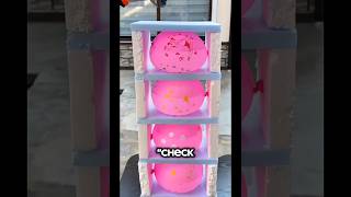 Hot metal ball vs water balloons… insane chain reaction! 🔥💦 #shorts #satisfying #experiment #viral