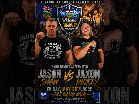 Through The Fingers Rankings Event Jason Shaw vs Jaxon Hickey Hammer SuperMatch. #power #strength