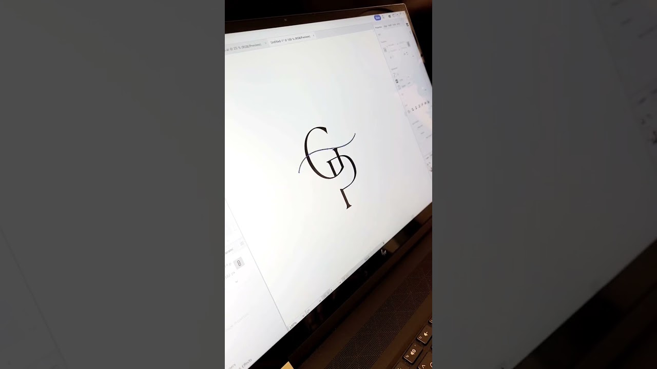 Design with us ✨ The letters G+P as a logo