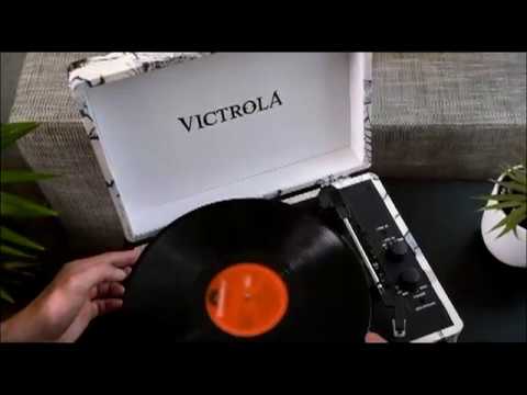 Victrola Suitcase Tocadiscos en maleta Vintage Bluetooth Turquesa