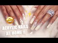 VERY EASY Acrylic Nails AT HOME !! *Dip Method*