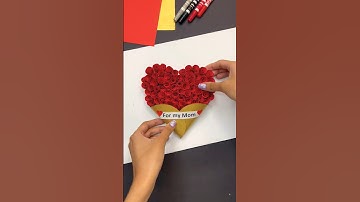 Rate this gift card from 0-1000 ❤️🥰 #shorts #diy #tutorial #art #crafts #creative #craft #mom