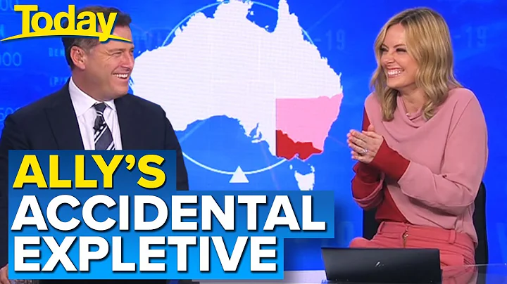 Ally accidentally swears on live TV | Today Show A...