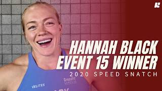 Hannah Black Wins "2020 Speed Snatch" | 2026 CrossFit Games