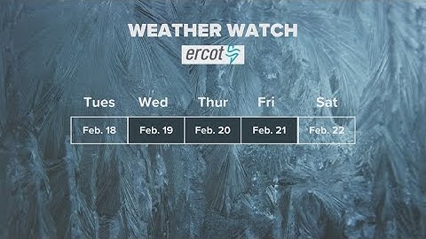 ERCOT issues weather watch until Friday due to below-freezing temperatures