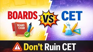 How to Manage Board Exams Without Ruining CET Preparation #99percentile #mhtcet
