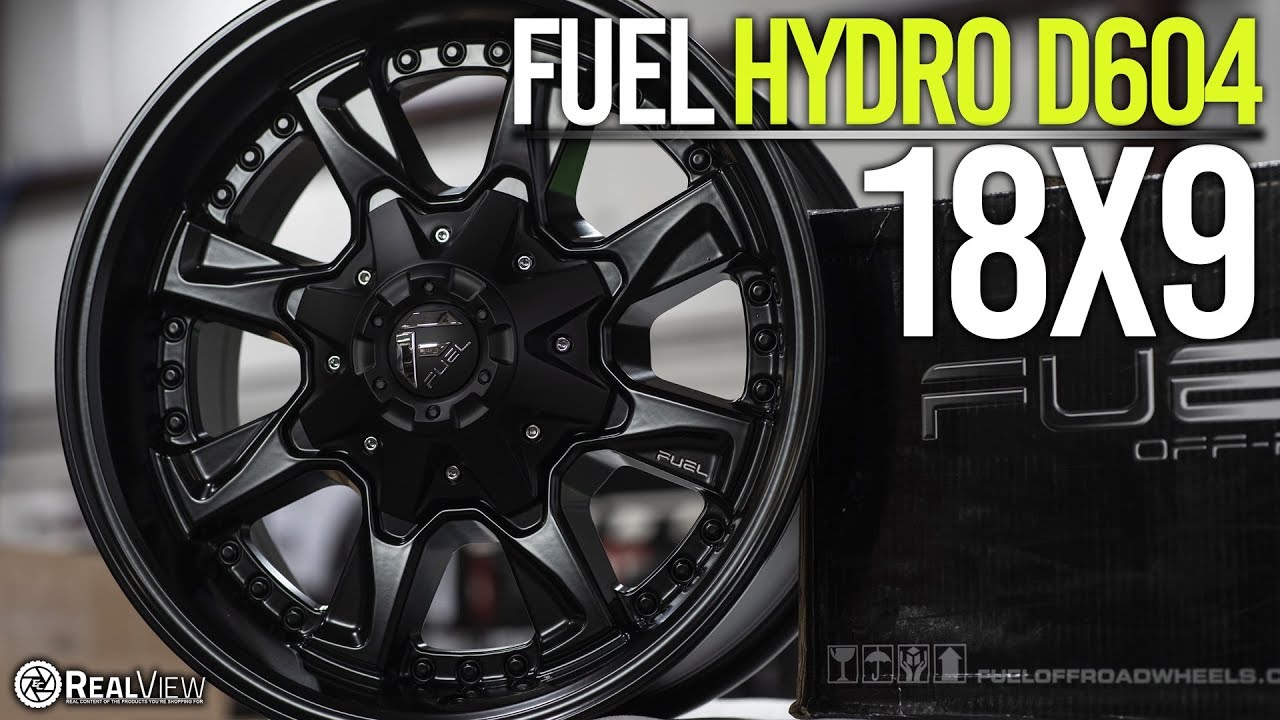 FUEL HYDRO D604 MATTE BLACK, 18x9 YouTube