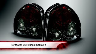 01-06 Hyundai Santa Fe Euro Style Tail Lights