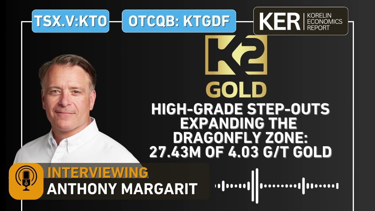 K2 Gold - High-Grade Step-Outs Expanding The Dragonfly Zone, Mojave Project: 27.43m of 4.03 g/t Au
