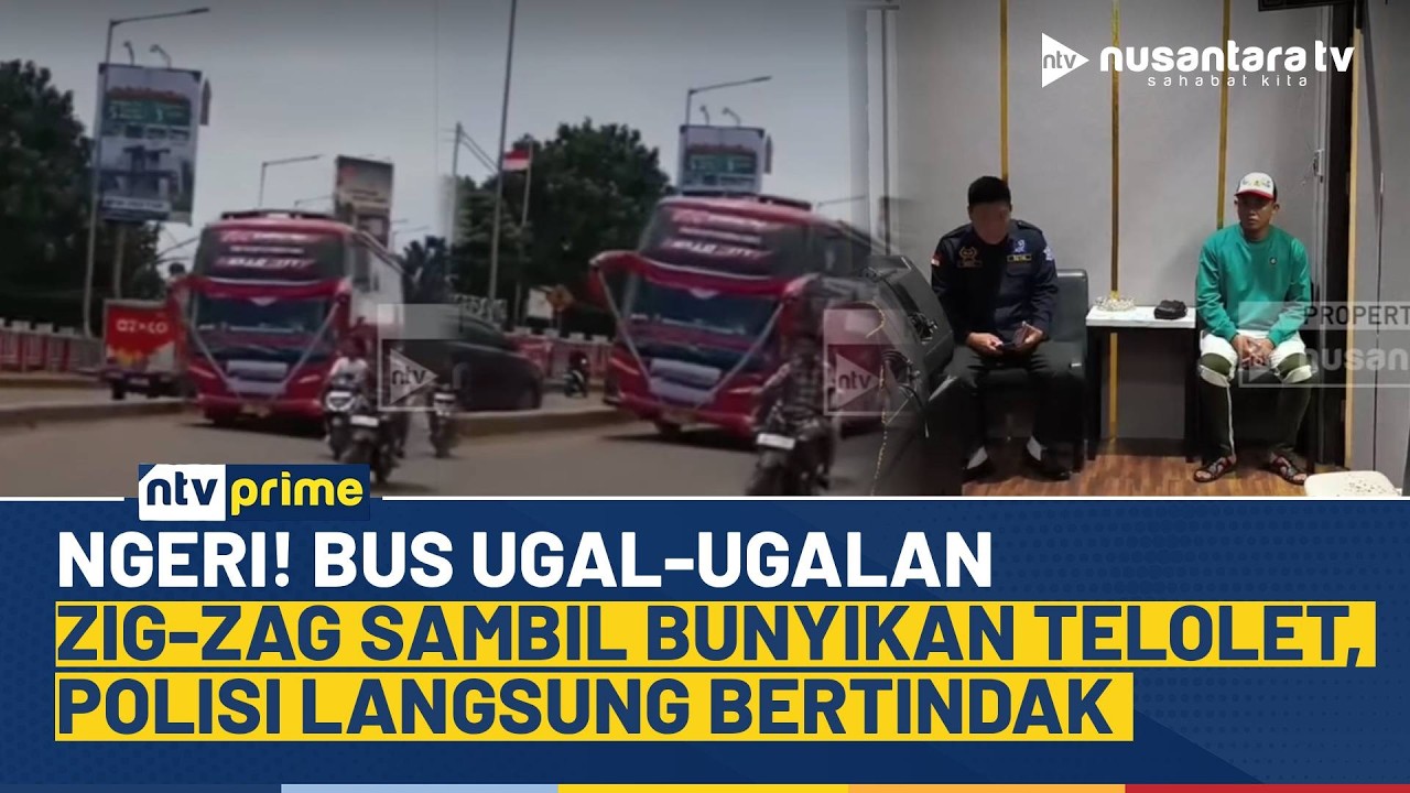 Viral Bus Ugal-ugalan Zig-Zag di Tangsel, Sopir Langsung Diperiksa Polisi | NTV PRIME