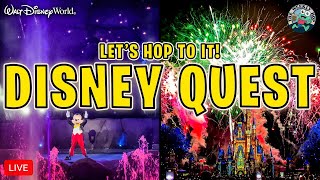 🔴 LIVE: Disney Quest! | Fantasmic! to Happily Ever After | Can We Make It in Time?