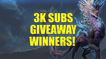 Picking the winners | 3K Subscriber Giveaway [Watcher Of Realms]