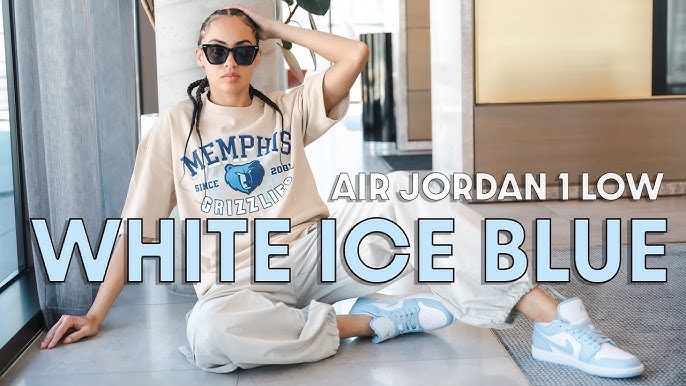 Jordan 1 Low White Ice Blue (Women's)