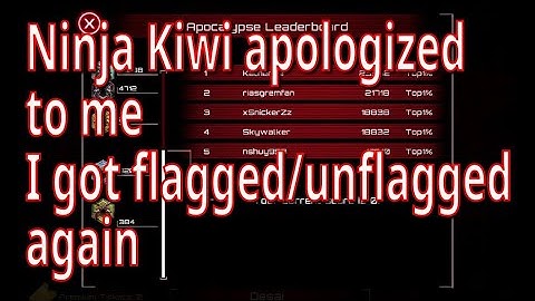 Ninja Kiwi apologized to me. I got flagged and unflagged again [SAS: Zombie Assault 4 Version 2.0.1]
