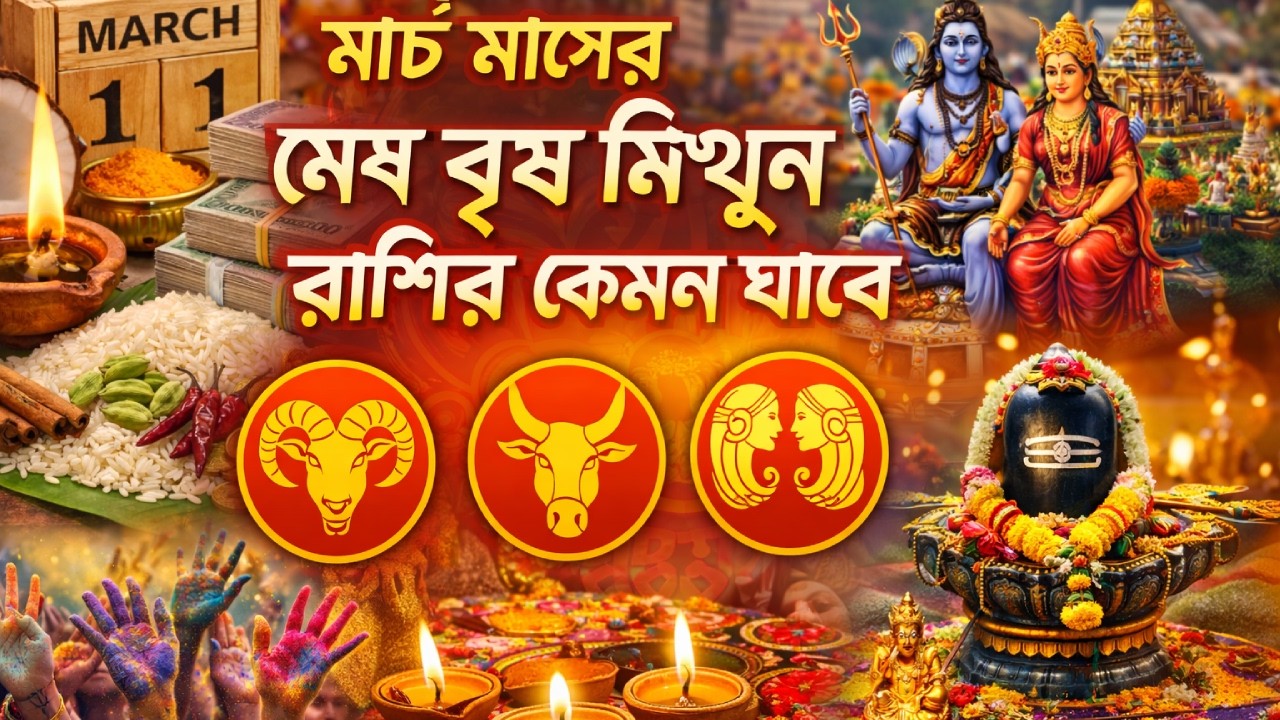 মার্চ মাসের মেষ বৃষ মিথুন রাশির কেমন যাবে | how to become a rich | share market trading