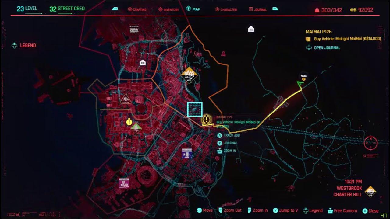 Cyberpunk 2077 COLBY CX410 BUTTE LOCATION ON MAP IN 2 SECONDS! YouTube