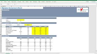 Scenarios Analysis In Excel Free Template Big 4 Wall Street Scenarios Analysis In Excel Free Template Big 4 Wall Street