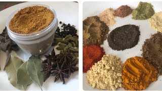 #خلطة بهارات ماسالا الهندية بطريقة مبسطة  indian garam masala spices mix