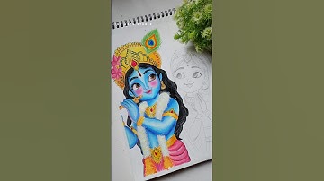 Krishna ji drawing 😍💖✨ #shorts #trending #art #theartsstudio