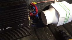 HOW TO KEEP CAR AUDIO AMPS COOL/ reduce heat/ installing cooling fans 