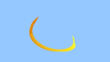 Autumnal Colour Leaf Swoop Animation from Lissajous 3D