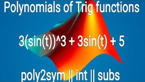 Polynomials of trigonometry functions in Matlab