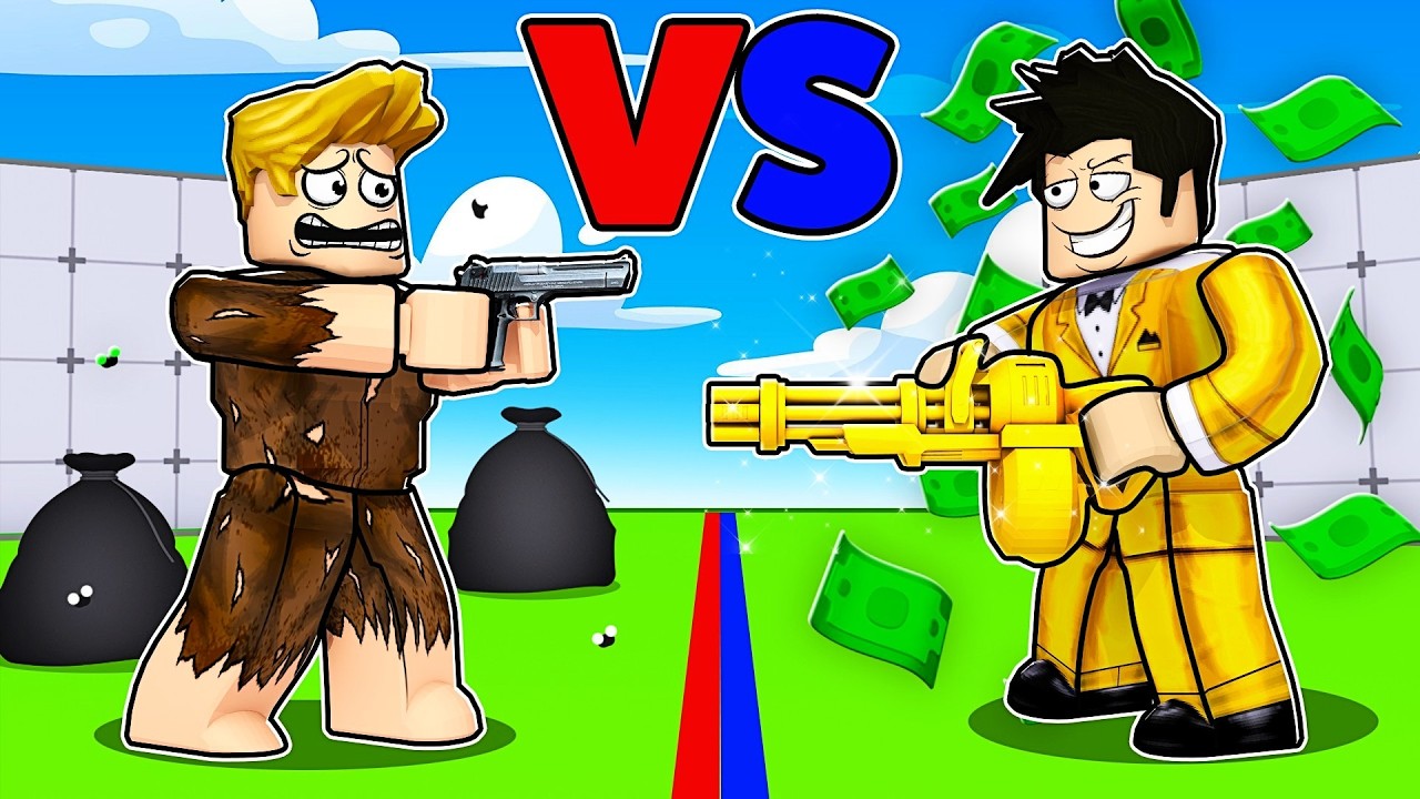 PAUVRES vs RICHES dans Roblox Rivals...