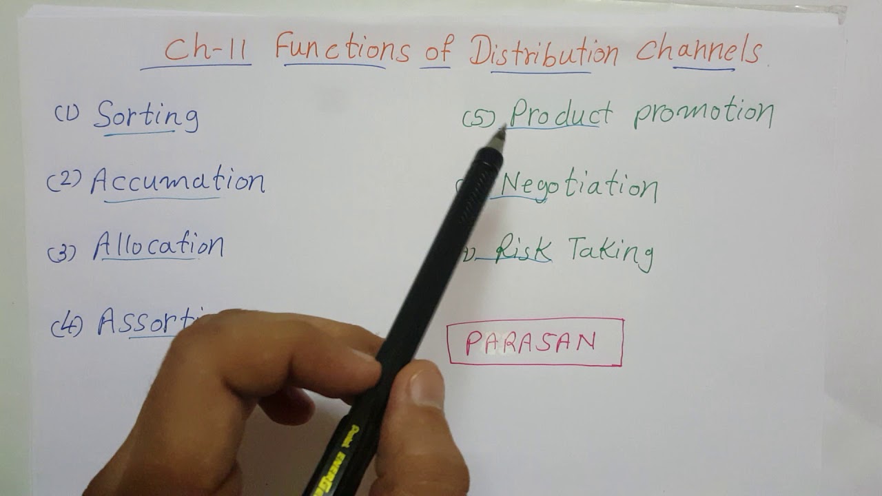Ch 11 Functions of distribution channel - YouTube