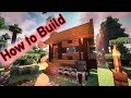 【Minecraft】How to Build Naturalsmall house ／簡単!!すぐに作れる自然の中にある小さな家の作り方！！