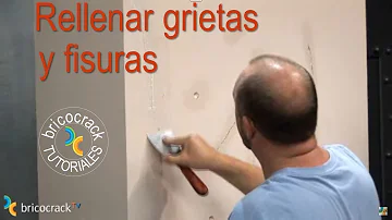 ¿Con qué se rellenan las grietas?