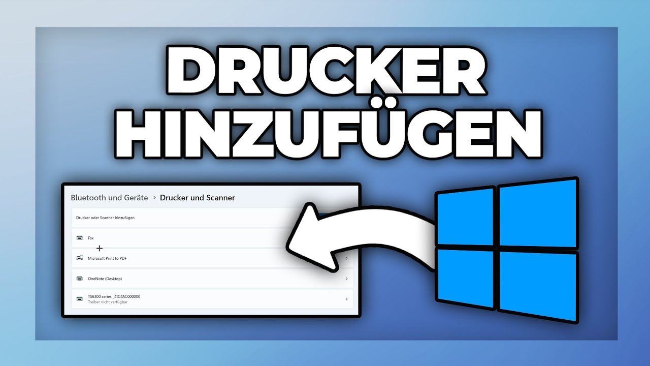 Windows 11 Drucker hinzufügen & Treiber installieren - Tutorial