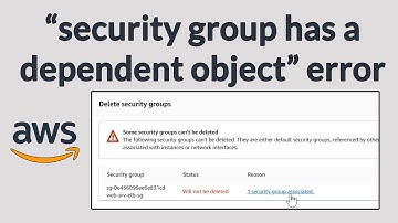 [Solved !! ] Security group has a dependent object error in AWS | Remove security group