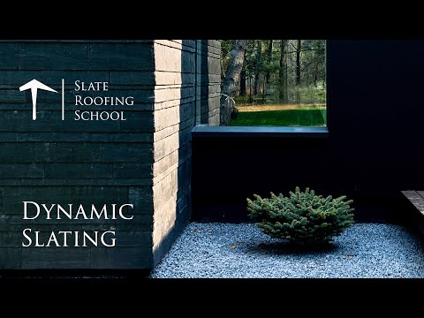 Dynamic Slate Facade / Random Slating - Installation Principle