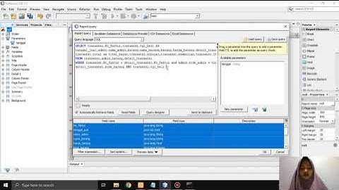 Membuat Laporan Menggunakan Parameter dam Non-Parameter pada Jasper Report atau Ireport di Netbeanst