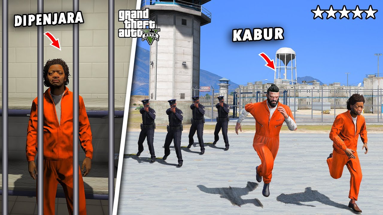 Samsul DIPENJARA !! Aku dan Samsul KABUR dari PENJARA PALING KETAT di GTA 5