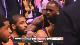 Famous LeBron James Yells at Kyrie Irving on the Bench in Heated Altercation | CAVS vs. HAWKS Wealth