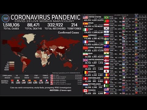 Coronavirus LIVE Count [LIVE] Coronavirus Pandemic: Real Time Counter, World Map, News