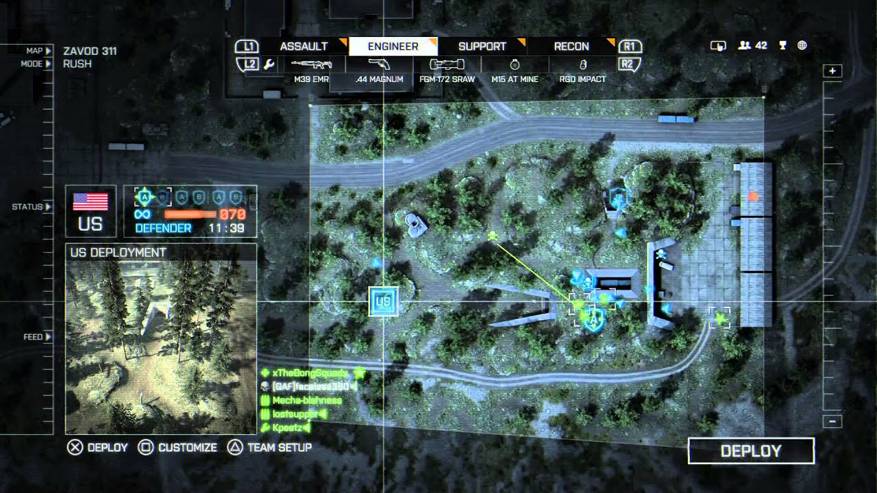 Battlefield 4 : Zavod 311 : Rush (Defender) : PlayStation 4