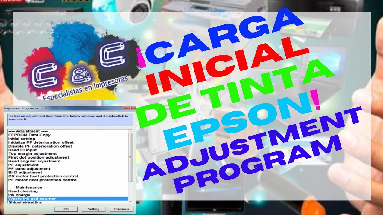 Carga Inicial de Tinta Epson / Inicializar Impresora / Cambiar Tinta en  Impresora - YouTube