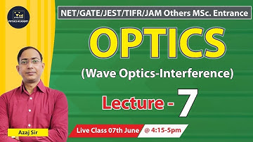 Optics | Wave Optics | Interference | NET | GATE | JEST | TIFR | IIT JAM | Physics Academy