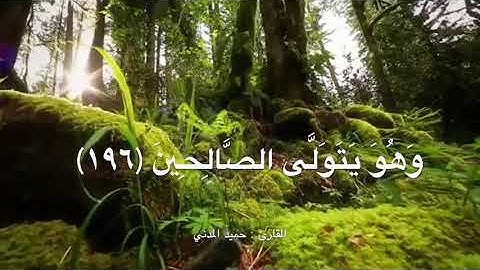 تلاوة طيبة من أواخر سورة الأعراف ، للقارئ : حميد المدني