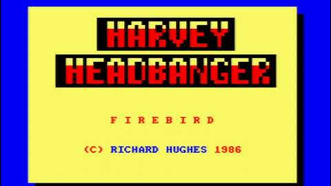 Harvey Headbanger - A game review for the Amstrad CPC464
