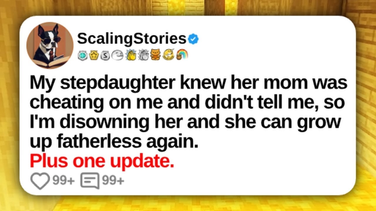 My stepdaughter knew her mom was cheating on me and didn't tell me, so I'm disowning her...
