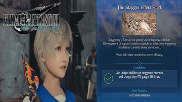 (FF7R) Final Fantasy VII Remake I Report 3 - The Stagger Effect Pt1 I Battle Intel I Side Quest