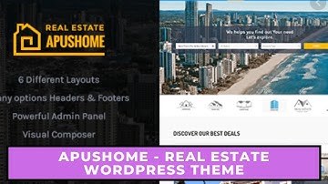 ApusHome Real Estate WordPress Theme best |tutorial  Installation and demo content setup download